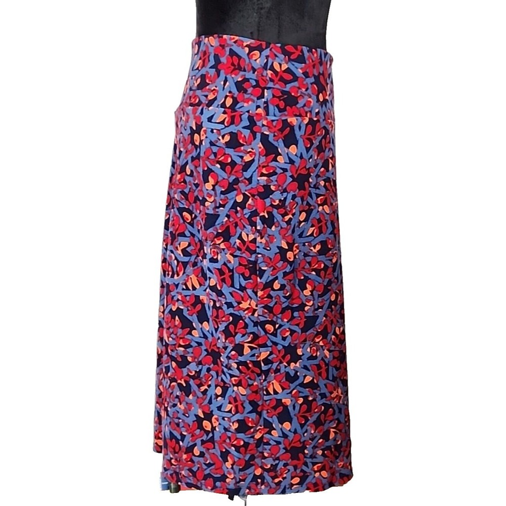 LuLaRoe Cassie 2XL Pencil Skirt Modest Pull On Floral Print Stretch Comfort - Picture 3 of 6